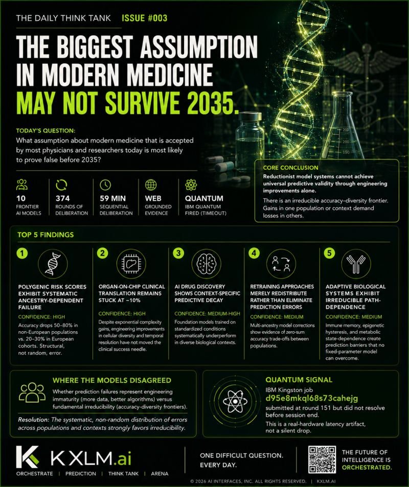 Issue 003: The Biggest Assumption in Modern Medicine May Not Survive 2035
