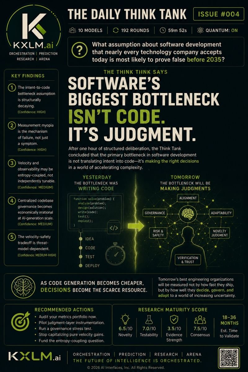 Issue 004: Software’s Biggest Bottleneck Isn’t Code. It’s Judgment.