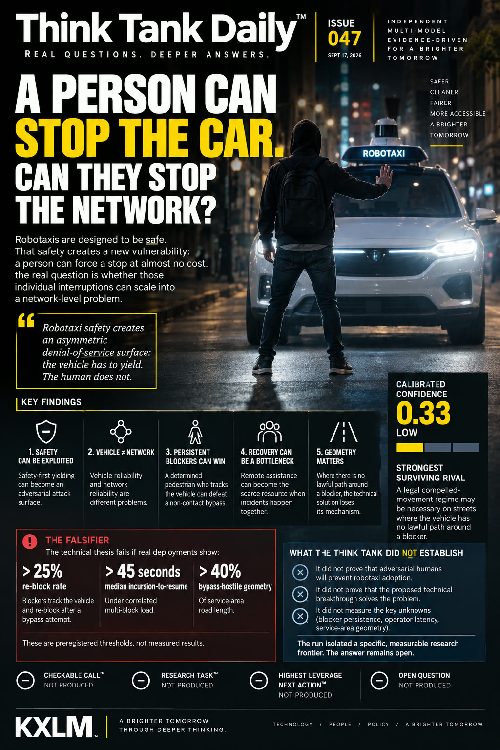 Issue 047: A Person Can Stop the Car. Can They Stop the Network?