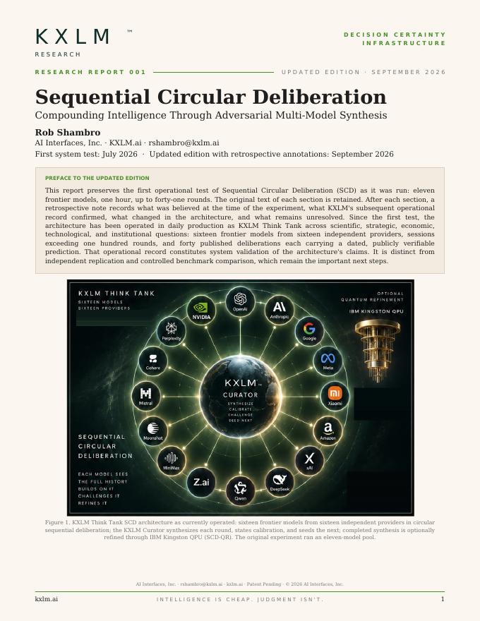 White paper cover: Sequential Circular Deliberation.